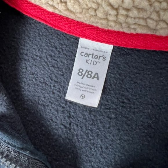 Carter's Sherpa Quarter-Zip Pullover - Picture 6 of 9